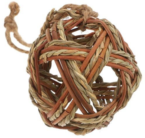 BCOATH Willow Ball Small Animal Chew Toy Natural Grapevine Ball for Rabbits Guinea Pigs Hamsters Chinchillas Pet Boredom Breaker and Teeth Care