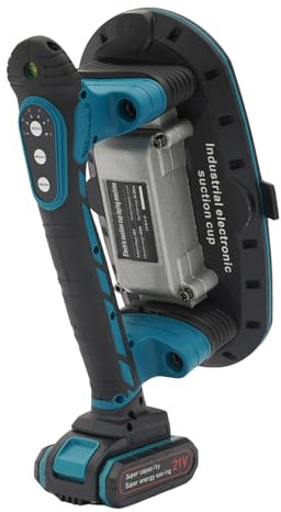 21V Akku Fliesenrüttler Fliesen-Rüttelmaschine mit 2000-mAh-Akku, 6 Einstellbare Geschwindigkeitsstufen Fliesen Vibrationsgerät Fliesenvibrator, Tragbares Fliesenrüttler-Werkzeug mit Gummi Saugscheibe