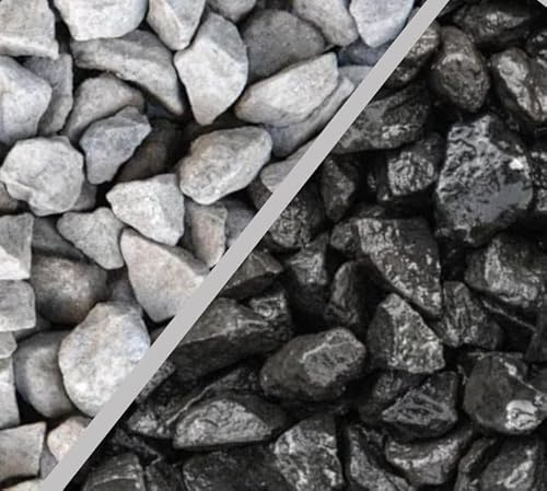 Decorative Gravel 10/20mm Black Ice 20KG Bag Garden Landscaping Stones