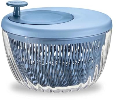 Guzzini Centrifuga Insalata con Coperchio, Blu Aria Intenso