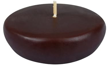 Zest Candle 24-Piece Floating Candles, 2.25-Inch, Brown