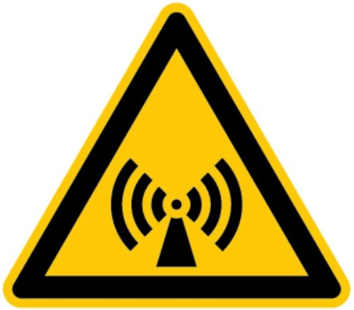 LEMAX® Warnschild, Warnung vor nicht ionisierender Strahlung W005 DIN EN ISO 7010 Kunststoff gelb/schwarz, 200mm