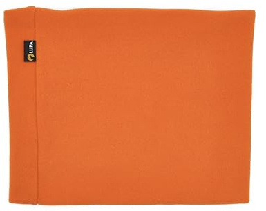 Lupa Handgefertigter Unisex-Doppelschicht-Mikrofleece-Halswärmer – Halsgamaschen für Männer – Winter-Halswärmer für Frauen (gebranntes Orange)