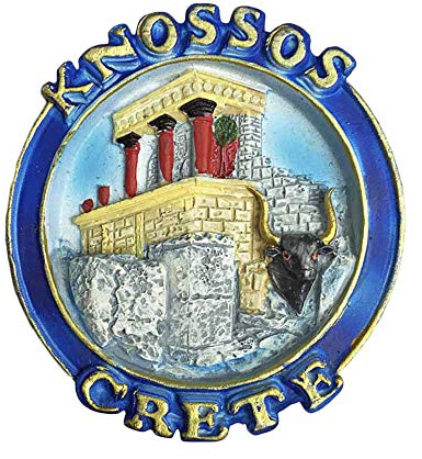 3D Knossos Kreta Griechenland Kühlschrankmagnet Touristische Souvenirs Aufkleber, Home & Kitchen Dekoration Griechenland Kühlschrankmagnet aus China