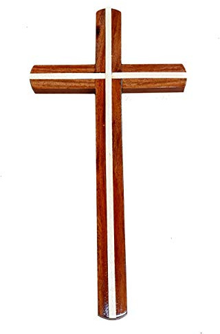 StonKraft Jesus Christ Cross Catholic Wooden Crucifix for Wall, Church Chapel Decoration