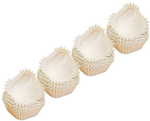Kichvoe 1000pezzi Pz Pirottini Per Cupcake e Muffin Carta Bianca Perfetti Per Feste Compleanni e Cerimonie Per Torte e Dolci Decorazione Semplice e Elegante