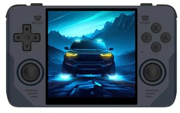AIUOUS Console di gioco portatile RGB30 con 20.000 giochi 4 pollici HD RK3566 Console portatile per videogiochi supporta 5G WiFi e Bluetooth, nero