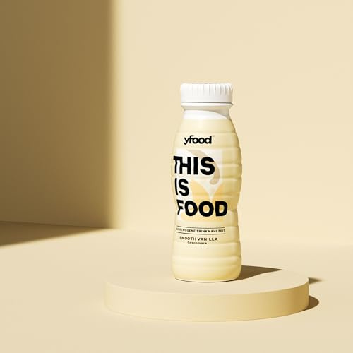 yfood Trinkmahlzeit Smooth Vanilla - 8 x 330 ml, mit 20 g Protein pro Drink