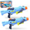 Wasserpistole für Kinder & Erwachsene, 2 Stück Super Wasserspritzpistole XXL Soaker Pistole, 4-Düsen-Modus Große Reichweite Pump Blaster Spritzpistole für Mädchen Jungen im Freien Sommer Strand Pool