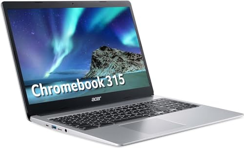 acer Chromebook 315 CB315-3H - (Intel Pentium Silver N5030, 4GB RAM, 128 eMMC, 15.6 Inch Full HD Display, Chrome OS, Silver)