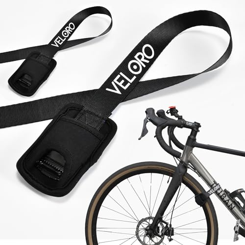 VELORO 2X 50cm Spanngurte mit Pad – Zurrgurte mit Polsterung für Fahrradträger, Sichere Verladung von Koffern, Gepäck oder Sportgeräten, EN-12195-2