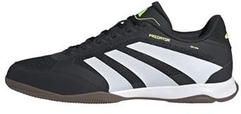 adidas Unisex Predator League Indoor Football Boots, Core Black/Cloud White/Lucid Lemon, 42 2/3 EU