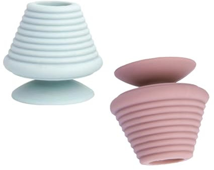 Waschbeckenstöpsel Silikon Universal, 2 Stück Abflussstopfen Küchenspüle Spüle Abfluss Stöpsel Spülbecken Stöpsel Badewanne Gummi Waschbecke für Bäder Abflüsse(Rosa Blau)