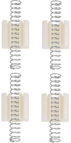 M METERXITY 4-Pack Folding Door Slide Guide, Folding Door Hardware Repair Kit with Spring, Closet Hardware Replacement Parts for Sliding Wardrobe