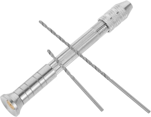 NIYANGLE Taladro manual con brocas de metal Preciso DIY para velas con broca larga y corta, herramienta de mano robusta para la fabricación de velas y manualidades