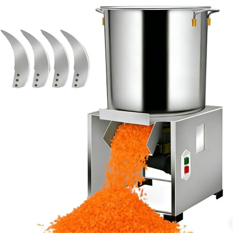 WEIMILOR Procesador de Alimentos Comercial, Picador eléctrico de Verduras de 3500 RPM, rallador y triturador de Verduras Profesional de 1800 W, Puerto de alimentación Grande