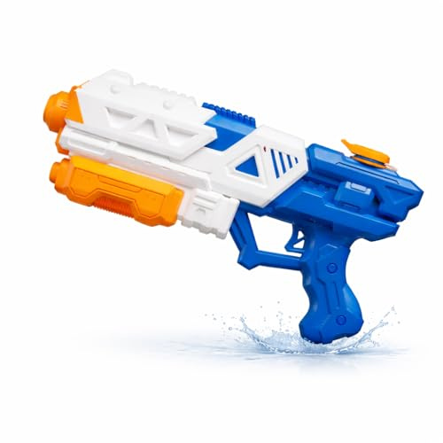 XXL Wasserpistole - Wasserspritzpistole Spritzpistole mit großer Reichweite & Tank für Kinder als Mitgebsel, Kindergeburtstag (XXL Wasserpistole 38 cm)