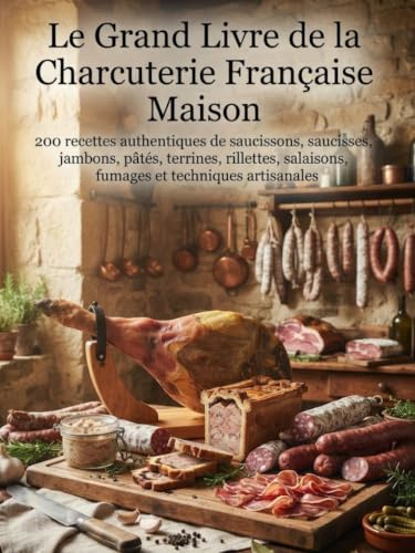 Le Grand Livre de la Charcuterie Française Maison: 200 recettes authentiques de saucissons, saucisses, jambons, pâtés, terrines, rillettes, salaisons, fumages et techniques artisanales