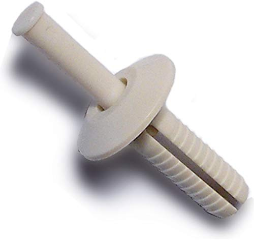 Hard-To-Find Fastener Nylon Pin Drive Anchors, Permanent Flexible Secure Concrete & Masonry Hammer Drive Anchors for Construction & Home Improvement, 1/4 x 3/4, Pack of 100