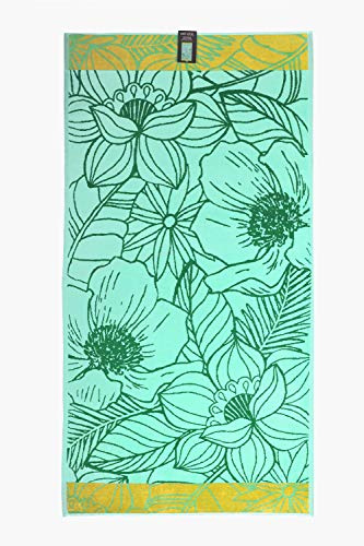jilda-tex Toalla de playa de 90 x 180 cm, toalla de playa, toalla de playa, 100 % algodón , terciopelo, rizo de fácil cuidado (Bali)