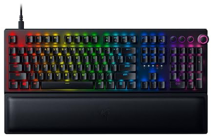 Razer BlackWidow V3 Pro (Interruttore Giallo) - Tastiera da Gioco Meccanica Wireless a Tutta Altezza (Interruttori Silenziosi, Illuminazione RGB, Poggiapolsi, Bluetooth) QWERTY Layout US | Nero