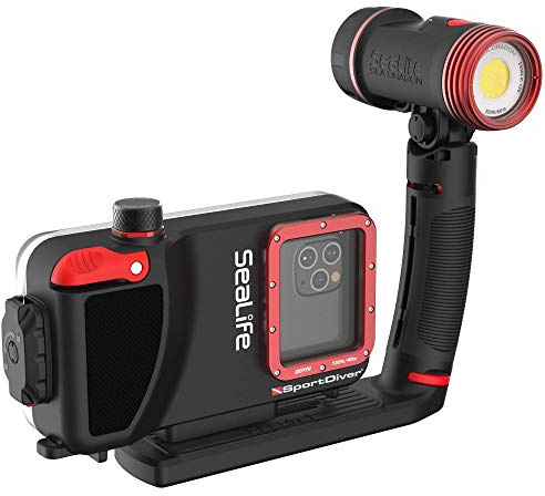 SeaLife SportDiver Underwater Smartphone Scuba Housing & Sea Dragon 2500 Lumen Light, Waterproof Photography, Easy Camera Controls, Fits Most Phones