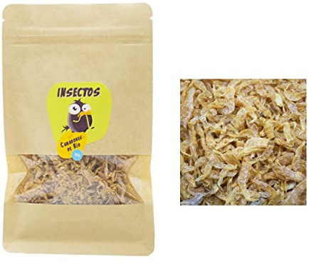 FINCA CASAREJO Camarones de Río Deshidratados 50g – Insectos Secos para la Alimentación de Tortugas, Peces y Aves – Alimento complementario Rico en Proteínas