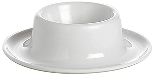 Generic Huevera individual de melamina, color blanco, 1 cuenta, 3 cm x 8,5 cm x 8,5 cm (alto x ancho x largo)