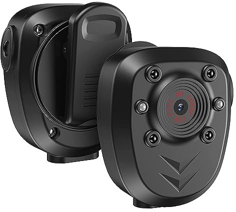 Telecamera per Corpo di Polizia HD 1080P, Telecamera Indossabile per il Corpo, Telecamera Indossata per Visione Notturna Impermeabile per Registratore delle Forze Dell'ordine (32GB)