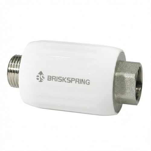 Kalkfilter dusche Wasserenthärter Salzfreier, Kalkschutzfilter, Kalkablagerungen im Duschkopf, Warmwasserbereitern, Toiletten, Waschmaschinen, Wasserhahn Wasser Entkalker, 1/2 Anschluss, 3-Jahres