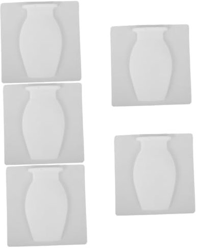 INOOMP 5stücke Wall Hanging Silicone Vase Praktischer Wandvase Für Wasserpflanzen Dekorative Wanddekoration Selbstklebend Leicht Und Bruchsicher Für Zuhause Und Veranstaltungen