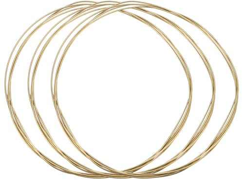 sourcing map 3 cables de latón suave de calibre 16, alambre grueso sólido de latón puro desnudo de 8 pies para envolver joyas para hacer cuentas de joyería y manualidades