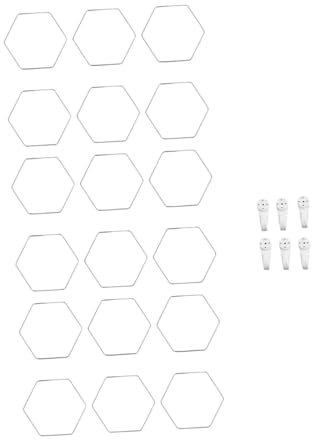 Sharplace Pflanzenspalier, Gartenspalier aus Metall für Topfpflanzen, stapelbar, Schwarze Pflanzenstütze, sechseckige Kette, Spalier für Weinreben, Efeu,