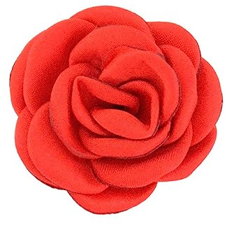 Anevous 10 Stück Kunstblumen Rosenköpfe, 4cm Künstliche Rosen Blumen köpfe, Kunstrosen zum Basteln, Deko Rosen Gefälschte, Stoffrosen Accessories für DIY Handwerk Party Hause Hochzeit Dekoration,Rot