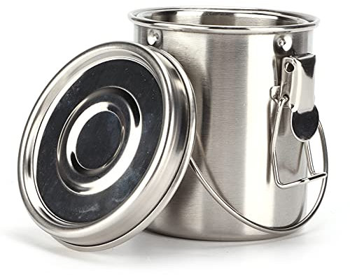 Acouto B Washing Bucket Stainl Steel Material Easy Carry Painting Supply with for Art Painter Pen Can The w The Wa Special Stainl Steel Material, Anti?, Suitable for Water,