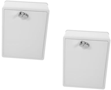 VILLCASE 2 Pièces boîte à Lait monté Travail de Porte Mur récipient à Lait pour boîtes aux Lettres inhabituelles Cas de dépôt de Colis pour l'extérieur casier à Colis Abdos Blanche