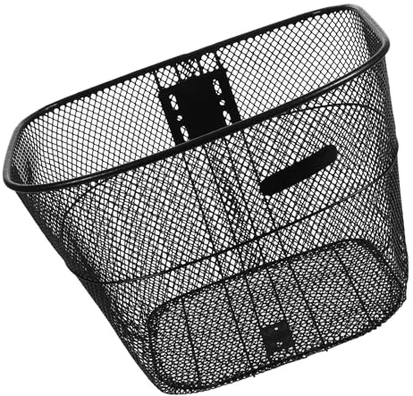 TOKIDNY Cestino per Bici Staccabile in Metallo Resistente Cestino da Manubrio Portatile per Ciclismo Cesta Anteriore Robusta e Facile da Fissare per Uso Esterno e Trasporto Verdure