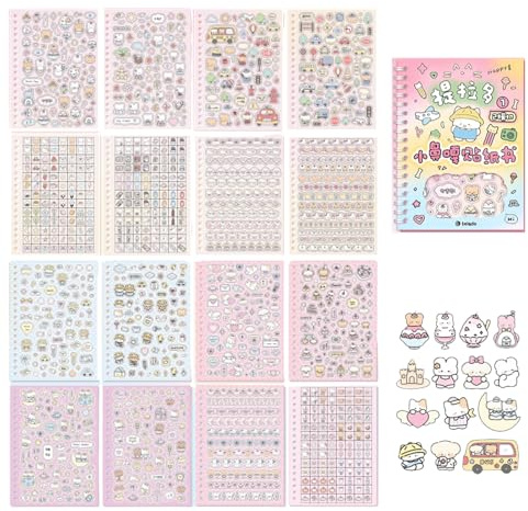 Cartoon Scrapbook Sticker Photocard Book Autocollant Décoratif pour Enfants Filles Garçons Lovely Autocollant Décoratif pour Artisanat