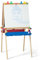 Melissa & Doug Caballete de Madera de Arte, Caballete de pintura para manualidades, Caballete y pizarra todo en 1, Rollo de Papel, Pizarra blanca, Pizarra de tiza, 3 + años, Regalo para niños o niñas