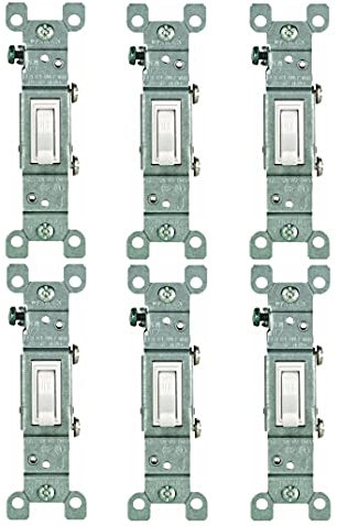 Leviton Interrupteur à bascule unipolaire Co/Alr 15 A Blanc CSA