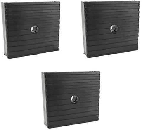 KCHEX 3 Pack Anti Vibration Pads For Air Compressor Or Equipment Solid Rubber 4x4x1