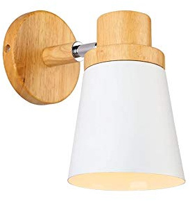 E27 Retro Wandbeleuchtung Holz Wandleuchte Metall Wandlampe Industrie Holz Wandlampe Wandbeleuchtung Innenbeleuchtung für Schlafzimmer Küche Loft Deckenleuchte