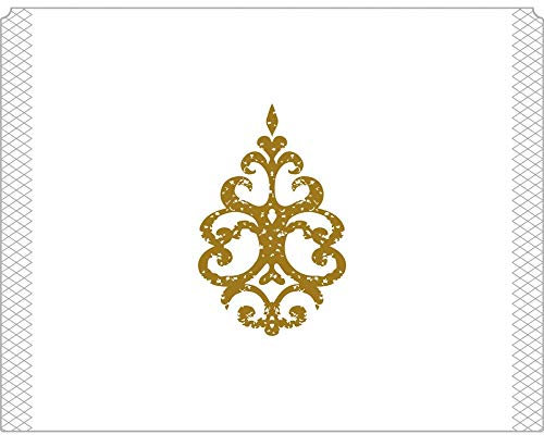 Sovie HORECA Eierwärmer Royal Line Gold-Weiß aus Tissue, 9-lagig, 105 x 82 mm, 150 Stück – Hygienische Eierabdeckungen im edlen Design für Hotellerie, Gastronomie & Frühstücksbuffets