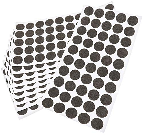 Adsamm FP-15-SA-BR-20-50-10 FP-15-SA-BR-20-50 500 x Felt Gliders, Brown, Ø 20 mm
