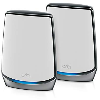 NETGEAR Orbi Whole Home Tri-Band WiFi 6 Mesh Network System (RBK852) – Router with 1 Satellite Extender -Security Features - Coverage Up to 5,000 sq. ft., 100 Devices - AX6000 (Up to 6Gbps)