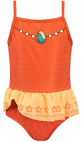 Disney Mädchen Moana Badeanzug Orange 128