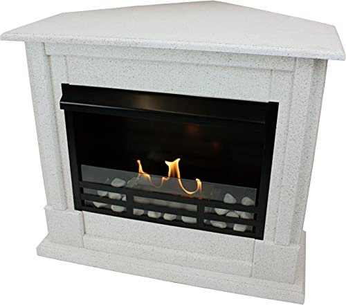 Kaminbau Mierzwa Gelkamin, etanolkamin, öppen spis, hörnkamin, Apollo Deluxe Royal – ljusgranit