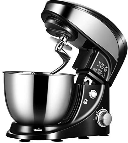 Impastatrice da Cucina, Impastatrice Ciotola in Acciaio Inossidabile, Sbattitore per Alimenti con Testa Inclinabile a 3 velocità, Sbattitore Elettrico da Cucina con Doppi Ganci per