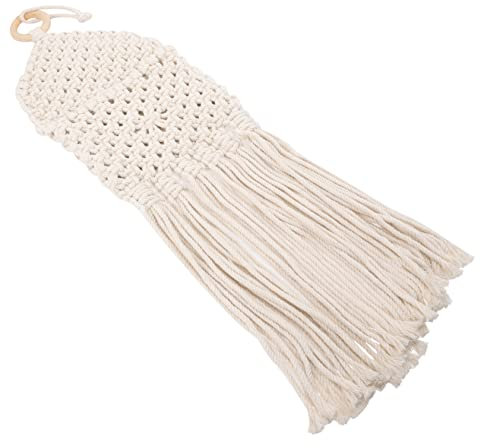 YARNOW Tapestry Net Bag Dried Flower Macrame Hanger Hanging Macrame Plant Hanger for Wall Hanging Planter Decorative Dried Flower Holder