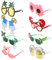 Heyu-Lotus 8 Paare Hawaii Brille, Lustige Brille, Ananas Brille, Flamingo Brille für Erwachsene Kinder Tropische Party Strand Thema Dekoration, Party Zubehör, Foto Requisiten